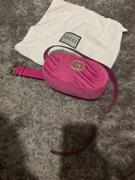 pink gucci bum bag